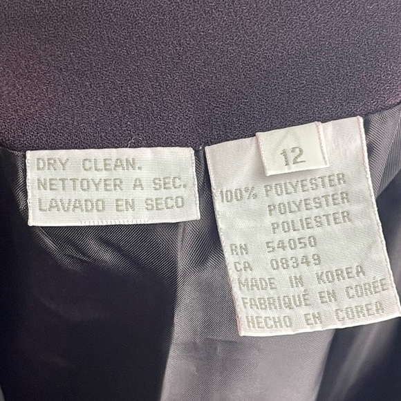 Kasper purple a-line skirt size 12 - Picture 4 of 6